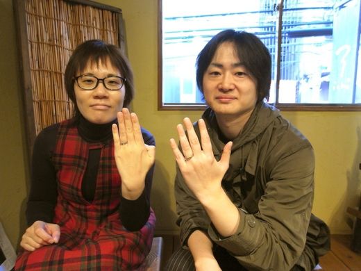 オリジナルの結婚指輪作りました!!!