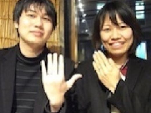 2人で歩きまわって見つけた指輪だったので 出来上がるのが待ち遠しかったです!