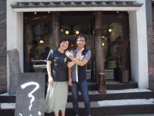 2人のこだわりを親身に聞いて頂き、素敵な指環ができました。
