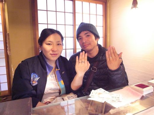 とても満足のいく結婚指輪でした。