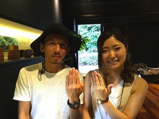2人の思いが詰まった指輪を造って頂けました。 〜ichi横浜店〜