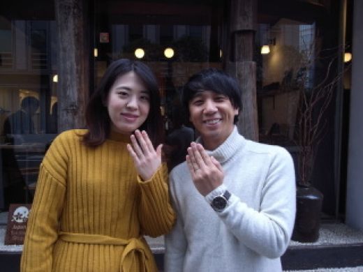 私たち2人のイメージに合う指輪を作って頂きました。〜銀座店〜