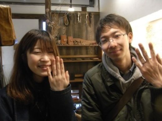 自分がイメージしていた指輪が形になったのでとてもうれしいです!