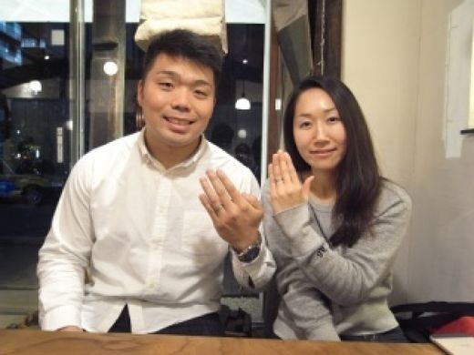 自分たちに合った素敵な指輪に出会うことが出来ました!