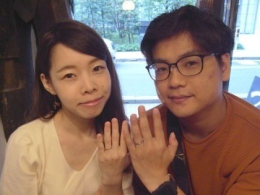 素敵なデザインの指輪が出来て嬉しいです!