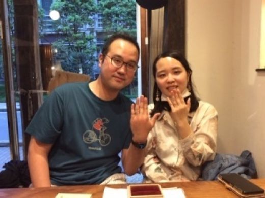 希望通り個性的なデザインにしあげていただきました。〜銀座店〜