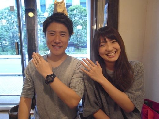 魂を込めて手造りして下さった指輪は、 想像以上に素敵なモノでした。