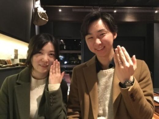 職人さんと楽しくお話しながら最高の指輪ができました。