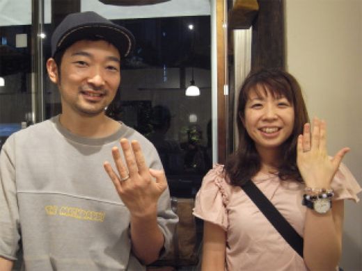 素敵な素敵な指輪を有り難うございました。〜銀座店〜