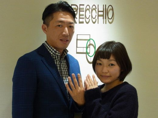 【オレッキオ 銀座店】スターダスト仕上げのこだわり結婚指輪