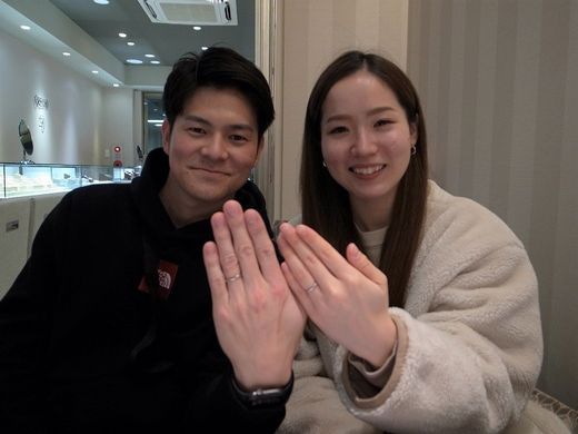 上品な輝きの結婚指輪/銀座店