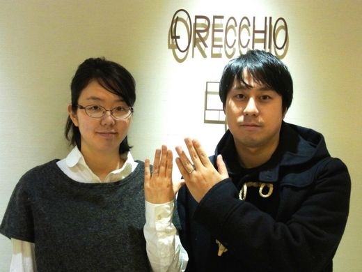 【オレッキオ 銀座店】指が綺麗に見える結婚指輪