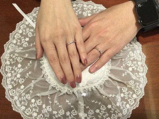 素敵な結婚指輪に巡り合うことが出来て、とても感謝しています