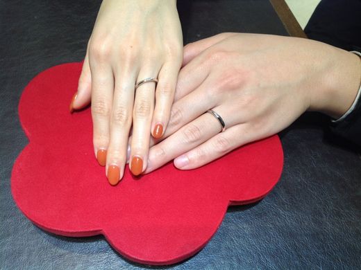 指輪が出来上がるのがとても楽しみです