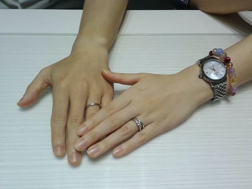 自分に似合う指輪を見つけることができた