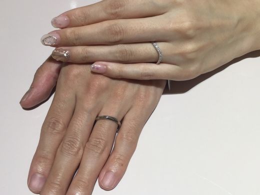 ２人がこだわりを持てるリングに出会えました