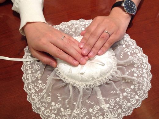 納得してリングを選べました