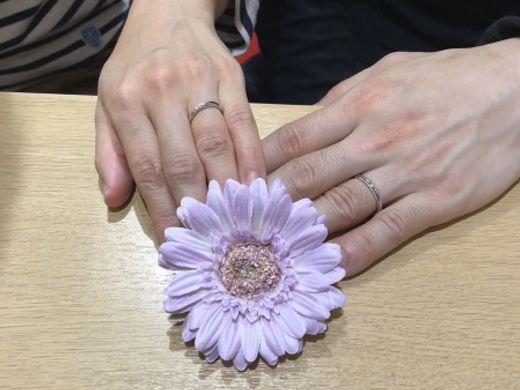 最後まで指輪選びに付き合って下さってありがとうございます