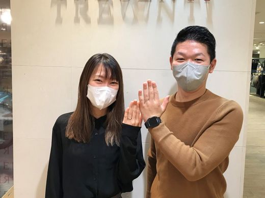 何の迷いもなく指輪を選ぶことが出来ました。