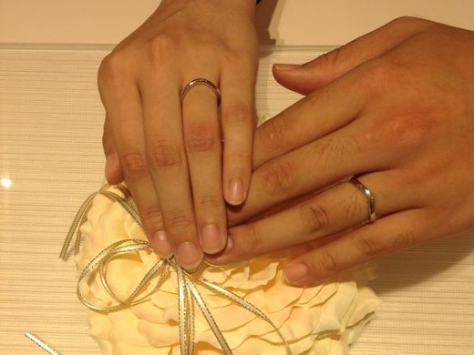 緊張せずに指輪選びができました