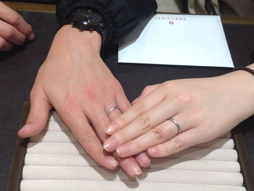 満足のいく指輪を買うことができました