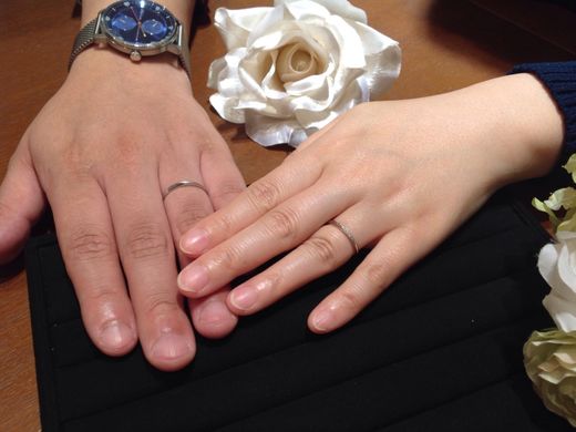 ステキな指輪を選んでいただきありがとうございました