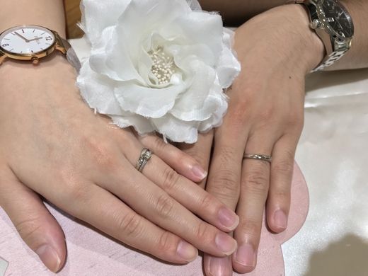 納得のいく指輪を選ぶことができました。