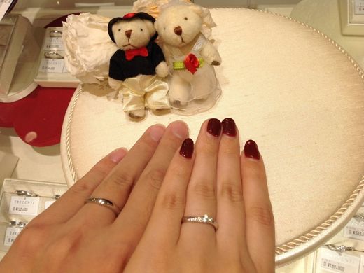 楽しく指輪を選ぶことができました