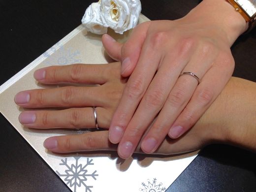 ２人の理想とするデザインを 探して下さりとても嬉しかったです