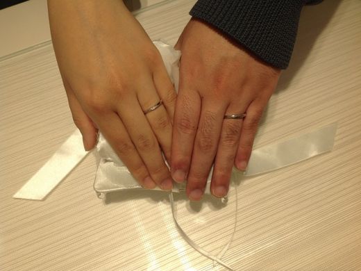 納得のいく素敵なリングに出会うことができました！