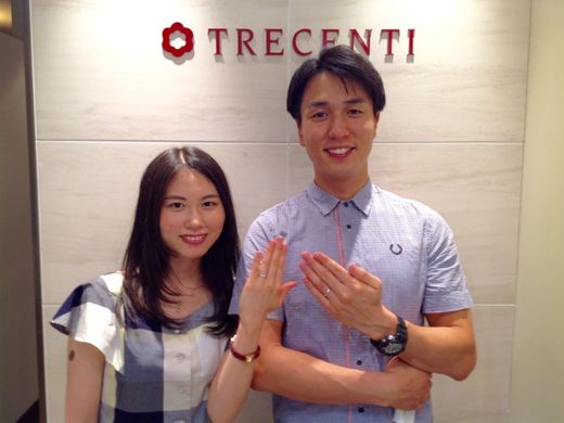 指輪選びがとても楽しかったです。