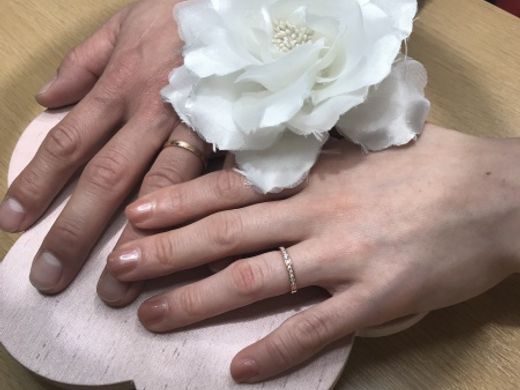 満足のいく指輪にたどり着く事ができました