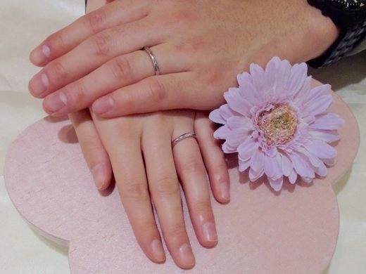 指輪のデザインにひと目惚れした