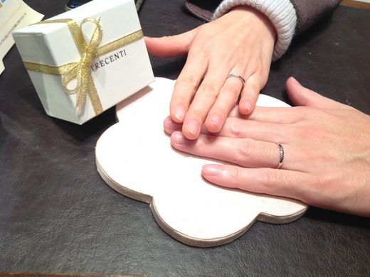 納得のいく指輪を選ぶことができました。