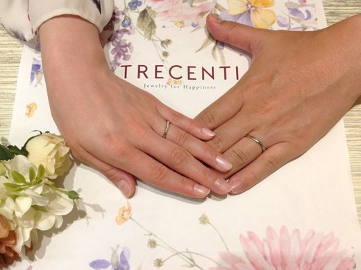 一生に一度のリング選びを手伝っていただきありがとうございました!