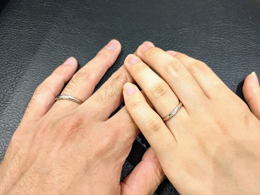 とても楽しく指輪を決めることができました。