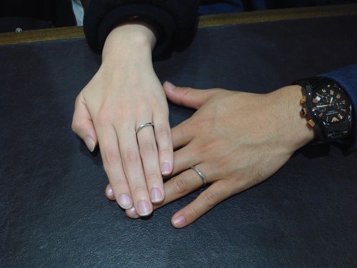 本当の意味で ”自分たちにあった” 指輪に出会えたと思います