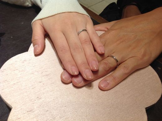 似合うリングを選んで頂きありがとうございました♪