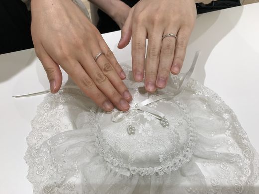 無事に指輪を選べました