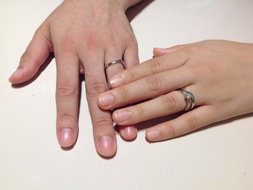 婚約指輪との相性がぴったりでした♪