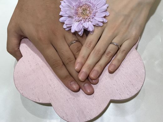 ピンクダイヤが付けられて嬉しいです！