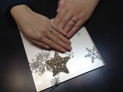 満足のいく指輪を見つけることが出来ました！