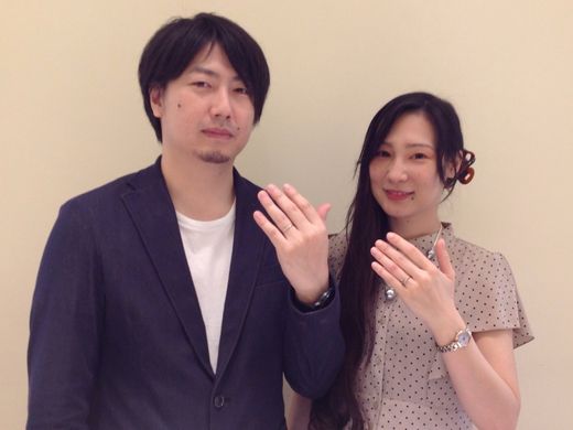 記念となる場所でリング選びができてよかったです！