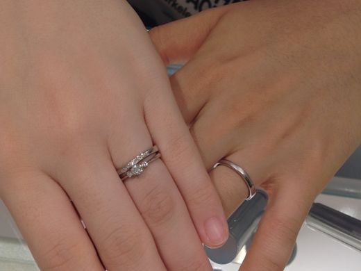 重ね着けが素敵です