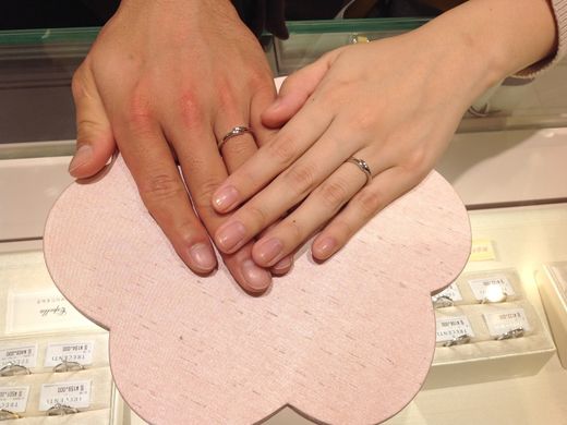 指輪選びが楽しかった