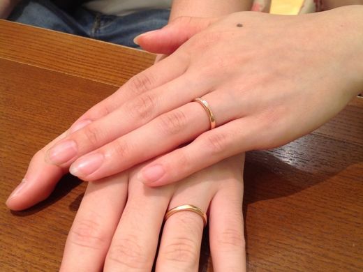 指輪もそうですが、人で決めました