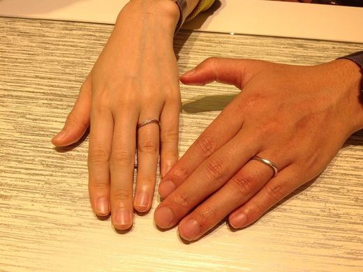 手のラインがキレイに見えました！