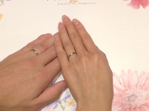 高級感のあるプラチナリング