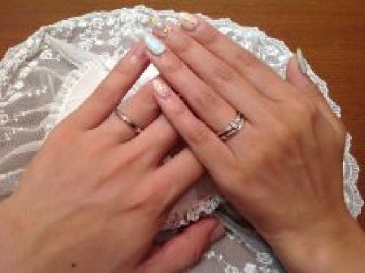 指輪を一緒に選んで頂けて嬉しいです！