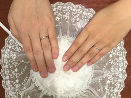 良い指輪を選ぶことができました